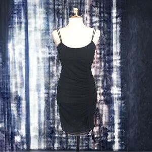 Michael Costello X REVOLVE Little Black Dress Strappy Sleeveless Mesh Semi Sheer